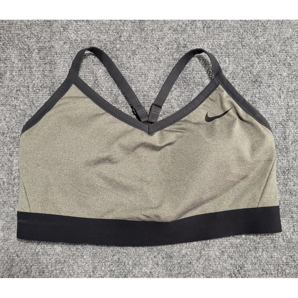 Nike Women's Indy Dri-FIT Light-Support Grey Sports Bra (dn4222-091) Sz X-Large